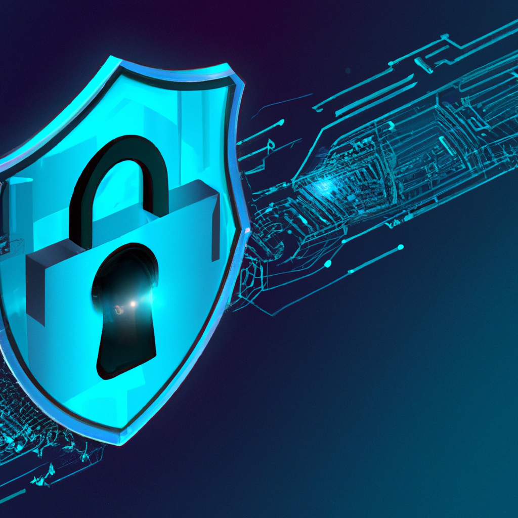 Shield lock with circuit lines