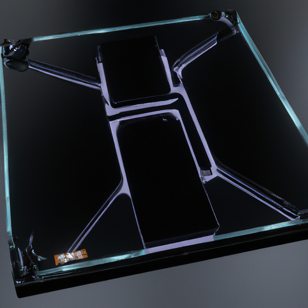 Transparent glass UI card with blurred background and luminous gradient